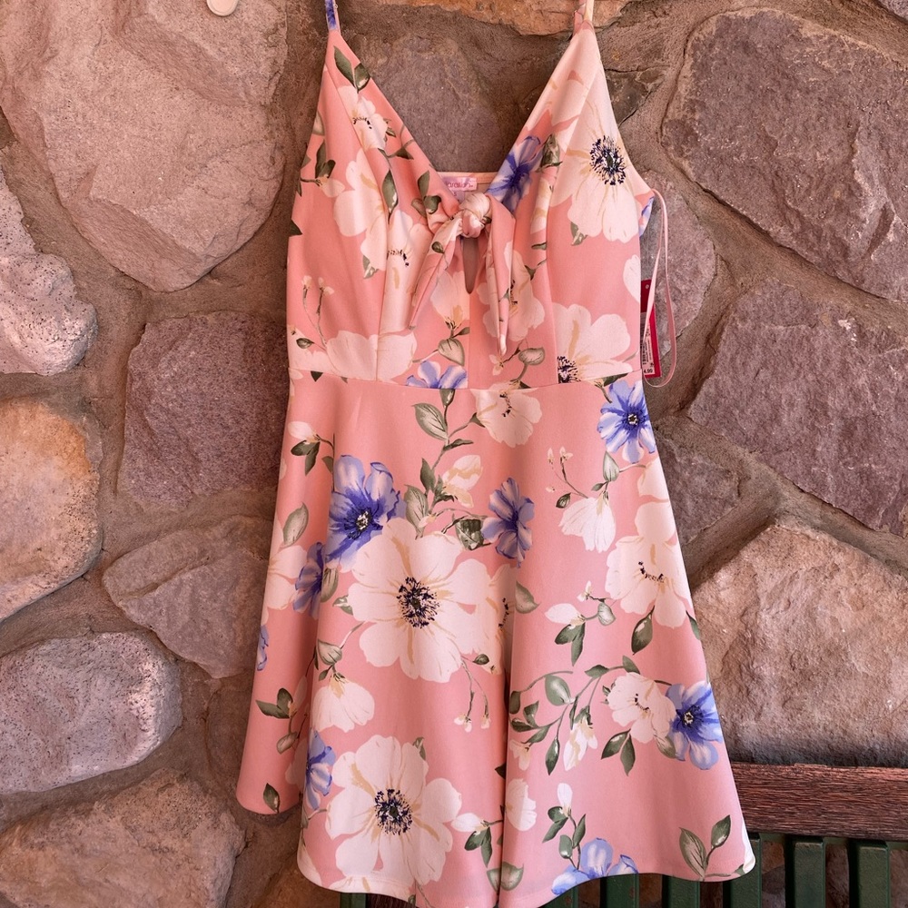 Xhilaration Flower Spring Skater Dress